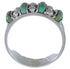 Southwest Turquoise Genuine Sterling Silver Ring Size 6-1/4 WX34469